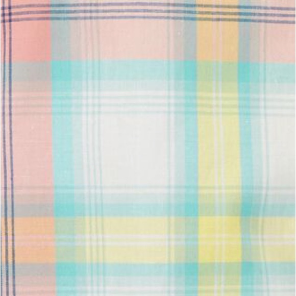 Carter's Baby Plaid Cotton Poplin Romper Blue Pink Yellow 18 Months NWT - Picture 2 of 8